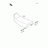 Схема узла: Сиденье для Kawasaki KL250 KLR250