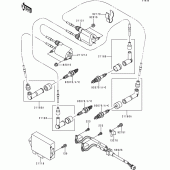 Схема вузла: Система запалювання для Kawasaki VN1500 VN1500 Classic Tourer