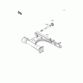 Схема узла: Задний рычаг (Маятник) для Kawasaki VN1500 VN1500 Classic Tourer Fi