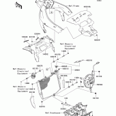 Схема узла: Радиатор для Kawasaki ZX636 Ninja ZX-6R
