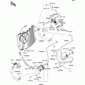 Схема узла: Water pipe для Kawasaki ZX1400 Ninja ZX-14