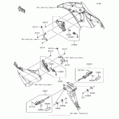 Схема узла: Поворотники для Kawasaki ZX636 Ninja ZX-6R ABS KRT Edition