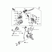 Схема вузла: Передній гальмівний циліндр Kawasaki ZR1000 Z1000 ABS