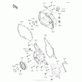 Схема вузла: Engine Cover(S) для Kawasaki KLX110 KLX110