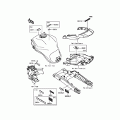 Схема вузла: Інформаційні наклейки для Kawasaki KLZ1000 Versys 1000 LT