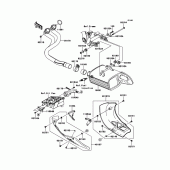 Схема узла: Выхлопная система для Kawasaki KLE650 Versys 650