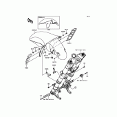 Схема вузла: Переднє крило для Kawasaki ZG1400 Concours 14 ABS