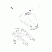 Схема вузла: Інформаційні наклейки для Kawasaki EX400 Ninja 400R ABS