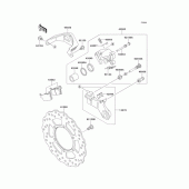 Схема вузла: Заднє гальмо для Kawasaki KLX250 D-Tracker X
