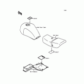 Схема вузла: Інформаційні наклейки для Kawasaki ZR750 Zephyr