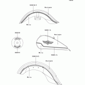 Схема вузла: Decals(boulogne/white) для Kawasaki VN1500 VN1500 Classic