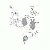 Схема вузла: Радіатор для Kawasaki VN2000 Vulcan 2000 Classic LT