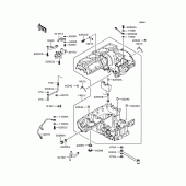 Схема узла: Картер двигателя для Kawasaki ZR1100 Zephyr 1100RS