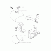 Схема вузла: Інформаційні наклейки для Kawasaki EJ650 W650