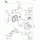 Схема вузла: Повітряний фільтр Kawasaki ZR750 Z750