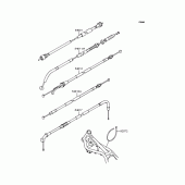 Схема вузла: Троси для Kawasaki EL250 Eliminator 250LX