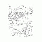 Схема вузла: Throttle(1/2) для Kawasaki VN1600 VN1600 Mean Streak