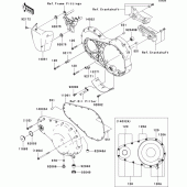 Схема узла: Left engine cover(s) для Kawasaki VN2000 VN2000 Classic