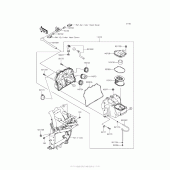 Схема вузла: Повітряний фільтр Kawasaki ZR800 Z800
