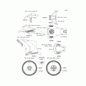 Схема вузла: Decals(green)(kdf) для Kawasaki ZX1000 Ninja ZX-10R ABS