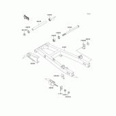 Схема узла: Задний рычаг (Маятник) для Kawasaki EL250 Eliminator 250