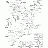 Схема вузла: Cowling(1/2) для Kawasaki KLE500