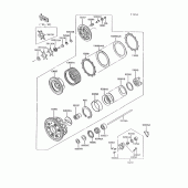 Схема вузла: Clutch(1/2) для Kawasaki ZG1200 Voyager XII