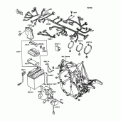Схема вузла: Електроустаткування для Kawasaki VN1500 Vulcan 1500L