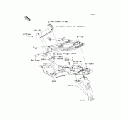Схема вузла: Заднє крило для Kawasaki ZG1400 Concours 14 ABS