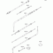 Схема узла: Тросики для Kawasaki ER500 ER-5