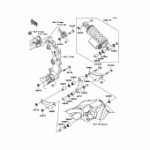 Схема узла: Подвеска/задний амортизатор для Kawasaki ZX1000 Ninja ZX-10R