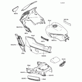 Схема узла: Наклейка (Red) для Kawasaki ZG1000 Concours