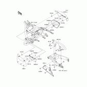 Схема узла: Задние боковые обтекатели & Защита цепи для Kawasaki VN1700 VN1700 Classic