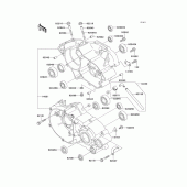 Схема вузла: Картер двигуна для Kawasaki KX85 KX85-II