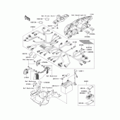 Схема узла: Электрооборудование для Kawasaki ZX1200 ZZR1200