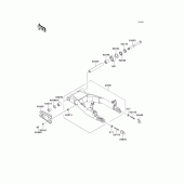 Схема узла: Задний рычаг (Маятник) для Kawasaki EJ800 W800