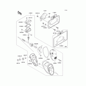 Схема вузла: Taillight(s) для Kawasaki VN1500 Vulcan 1500 Drifter