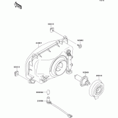 Схема вузла: Headlight(s) для Kawasaki EX500 EX500