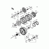 Схема вузла: Зчеплення для Kawasaki ZG1400 Concours 14 ABS