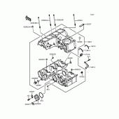 Схема вузла: Картер двигуна для Kawasaki ZR750 Zephyr