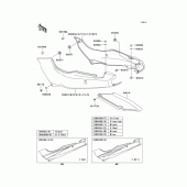 Схема вузла: Кришка бічна/захист ланцюга для Kawasaki EX500 Ninja 500R