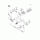 Схема узла: Переключатель передач для Kawasaki ZX400 ZZR400