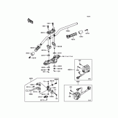 Схема вузла: Кермо для Kawasaki EX400 Ninja 400R ABS