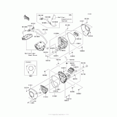 Схема вузла: Повітряний фільтр Kawasaki VN1700 Vulcan 1700 Voyager