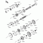 Схема вузла: Трансмісія для Kawasaki ZG1400 1400GTR ABS