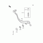 Схема вузла: Лапка гальма для Kawasaki KLX300R