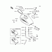 Схема вузла: Паливний бак для Kawasaki EL250 Eliminator 250LX