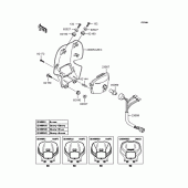 Схема узла: Фара (A8F/A8S) для Kawasaki KL110 KSR