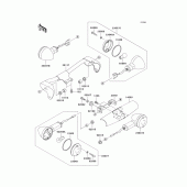 Схема вузла: Поворотники для Kawasaki VN1500 Vulcan 1500 Nomad Fi