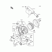 Схема вузла: Повітряний фільтр для Kawasaki VN400 Vulcan Drifter